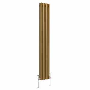 Bern 1800 x 290mm Metallic Gold Triple Vertical Column Radiator