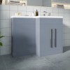 Calm Gloss Grey Right Hand Combination Vanity Set (No Concealed Cistern, No Toilet)