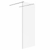 Wasdale 800mm Chrome Walk Through Wet Room Screen