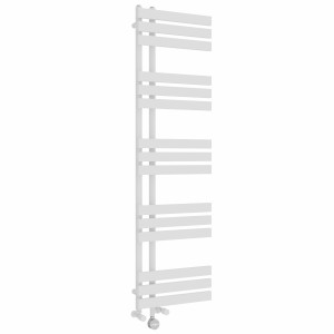 Koli 1600 x 450mm Dual Fuel White Thermostatic Touch Control Electric Heated Towel Rail
