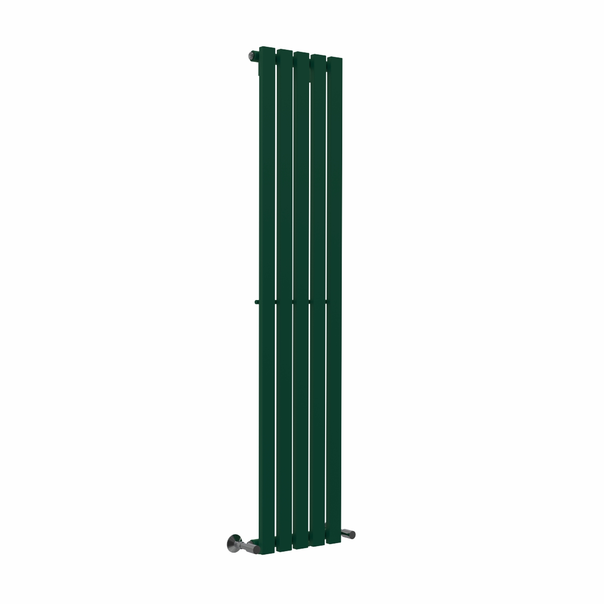 Lulea 1600 x 340mm Moss Green Single Flat Panel Vertical Designer Radiator