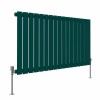 Karlstad 600 x 1158mm Blue Green Single Flat Panel Horizontal Designer Radiator