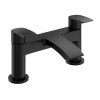 Flow Modern Bath Filler Mixer Tap Matt Black