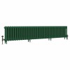 Classic  450 x 2204mm Farrow & Ball Duck Green Triple Column Cast Iron Radiator - 35 Sections