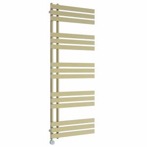 Koli 1600 x 600mm Brushed Brass Thermostatic Touch Control Electric Heated Towel Rail