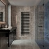 Kemi 1600 x 600mm Black Thermostatic Touch Control Electric Heated Towel Rail