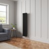 Bern 1500 x 380mm Black Triple Column Vertical Traditional Radiator