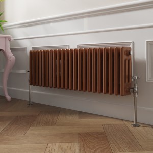 Bern 300 x 1010mm Metallic Bronze Triple Horizontal Column Radiator
