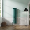 Bern 1500 x 380mm Blue Green Double Vertical Column Radiator