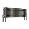 Bern 300 x 1010mm Traditional Raw Metal Triple Horizontal Column Radiator