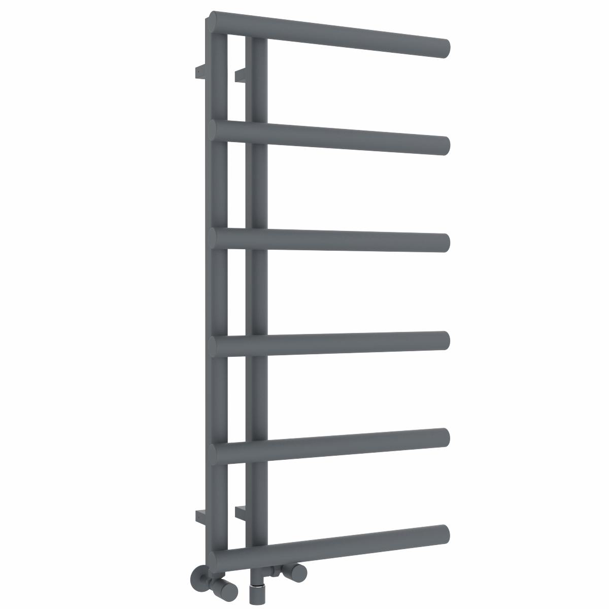 Alesund 988 x 500mm Dual Fuel Anthracite Simple Electric Heated Towel Rail