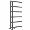 Alesund 988 x 500mm Dual Fuel Anthracite Simple Electric Heated Towel Rail