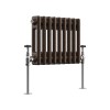 Bern 300 x 425mm Black Copper Double Column Horizontal Traditional Radiator