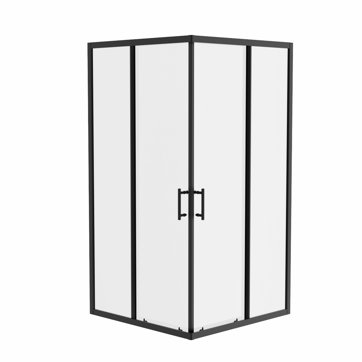 Ennerdale - 1000 x 1000mm Corner Entry Shower Enclosure - Black