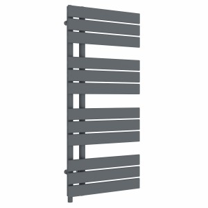 Kristiansund 1126 x 500mm Anthracite Simple Electric Heated Towel Rail