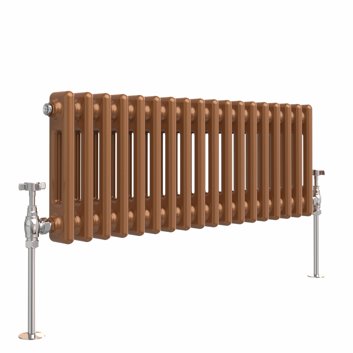 Bern 300 x 830mm Metallic Bronze Double Horizontal Column Radiator