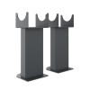 Karlstad Flat Panel Radiator Feet - Anthracite