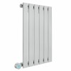 Karlstad 600 x 410mm Chrome Horizontal Flat Panel Wifi Electric Radiator - 600W