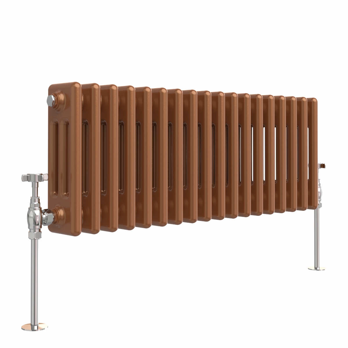 Bern 300 x 830mm Metallic Bronze Triple Horizontal Column Radiator