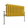 Bern 300 x 605mm Zinc Yellow Triple Horizontal Column Radiator