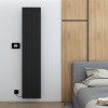 Carisa Boreas M 1800 x 369mm Black Designer Aluminium Electric Radiator