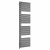 Kristiansund 1800 x 500mm Gunmetal Simple Electric Heated Towel Rail