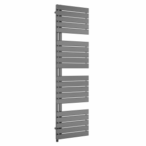 Kristiansund 1800 x 500mm Gunmetal Simple Electric Heated Towel Rail