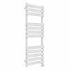Juva 1200 x 450mm White Flat Panel Thermostatic Touch Control Electric Heated Towel Rail