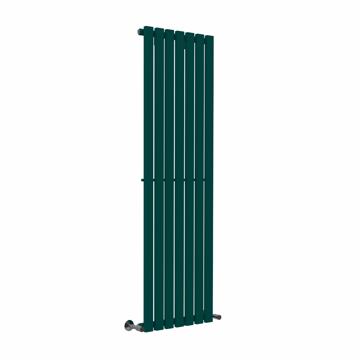Lulea 1600 x 480mm Blue Green Single Flat Panel Vertical Designer Radiator