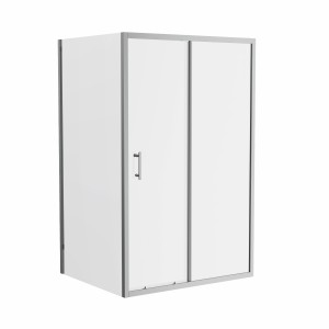 Ennerdale 1300mm Sliding Door with 800mm Side Panel - Chrome