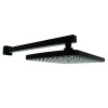 Kartell Nero - Square Wall Mounted Fixed Head & Arm Matt Black