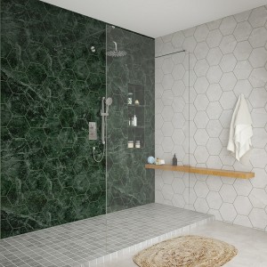 Wasdale 1200mm Chrome Walk Through Wet Room Screen