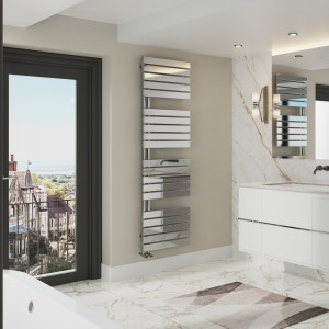 Kristiansund 1800 x 500mm Designer Towel Rail - Chrome