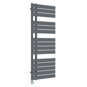 Kristiansund 1380 x 500mm Anthracite Thermostatic Touch Control Wifi Electric Heated Towel Rail