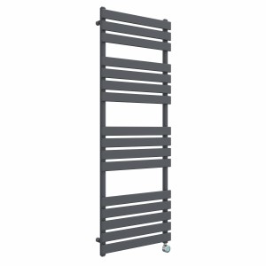 Juva 1600 x 600mm Sand Grey Flat Panel Thermostatic Touch Control Electric Heated Towel Rail