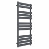 Juva 1200 x 500mm Sand Grey Flat Panel Simple Electric Heated Towel Rail