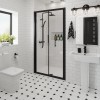 Ennerdale - 1100mm Bi-Fold Shower Door - Black
