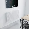Carisa Monza Double 600 x 1040mm White Designer Aluminium Radiator