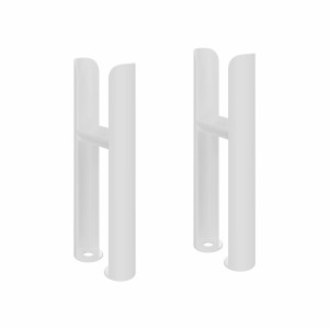Bern Traditional Double Column Radiator Feet - White