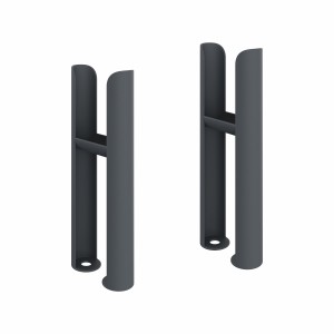 Bern Traditional Double Column Radiator Feet - Anthracite