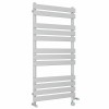 Juva 1200 x 600mm Chrome Flat Panel Thermostatic Touch Control Electric Heated Towel Rail