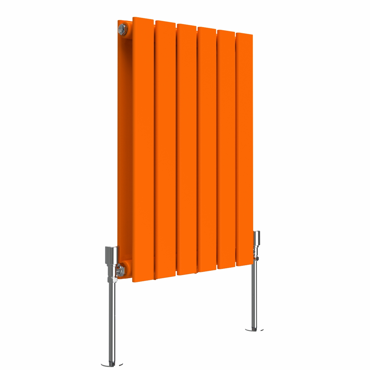 Karlstad 600 x 410mm Bright Orange Double Flat Panel Horizontal Designer Radiator