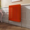 Bern 600 x 605mm Bright Orange Triple Horizontal Column Radiator