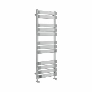 Juva 1200 x 450mm Chrome Flat Panel Heated Towel Rail