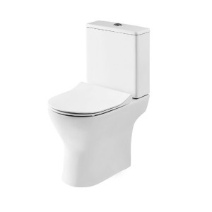 Fresh Curved Close Coupled Toilet with Soft Close Seat