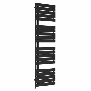Kristiansund 1800 x 500mm Black Simple Electric Heated Towel Rail