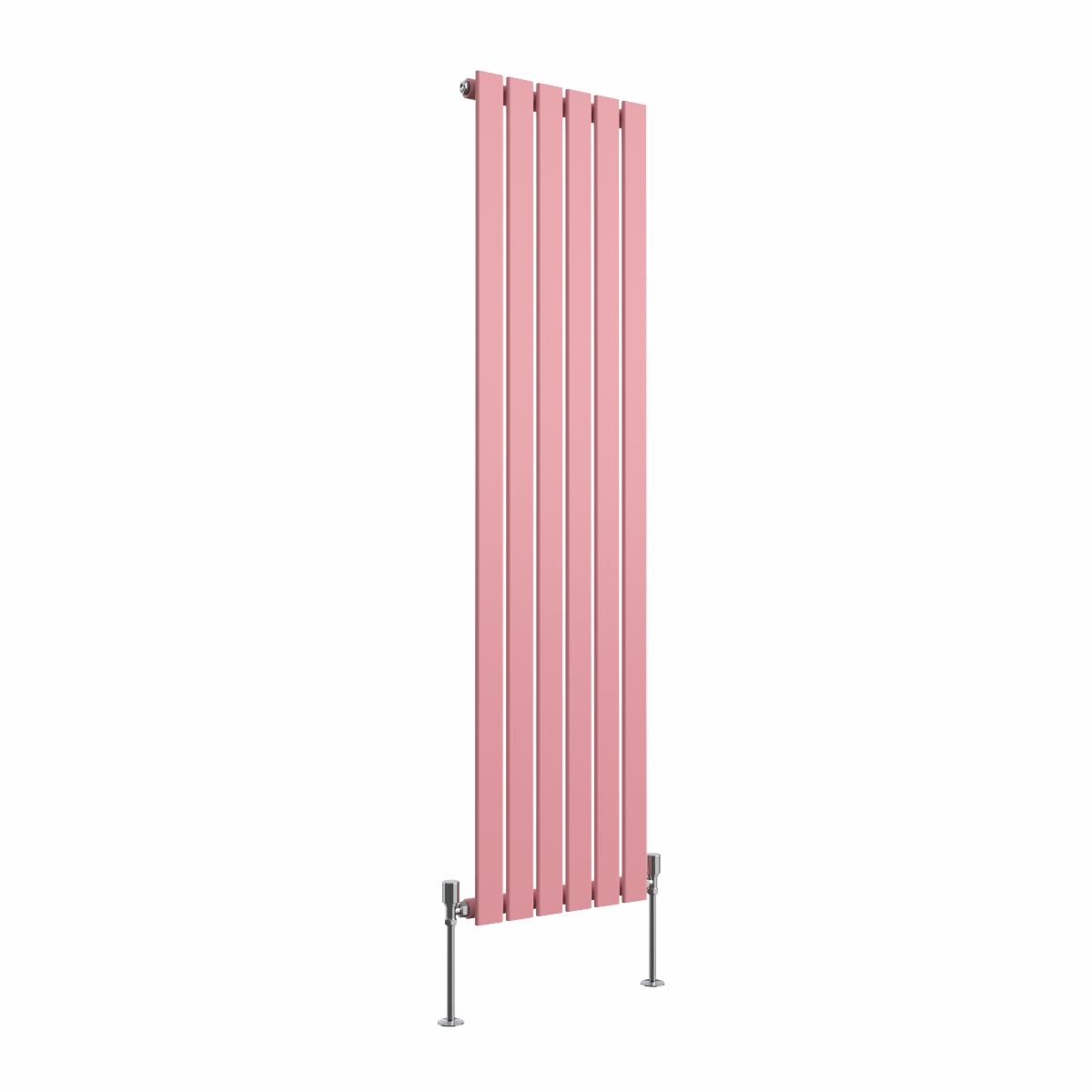 Karlstad 1600 x 410mm Rose Pink Single Vertical Flat Panel Designer Radiator