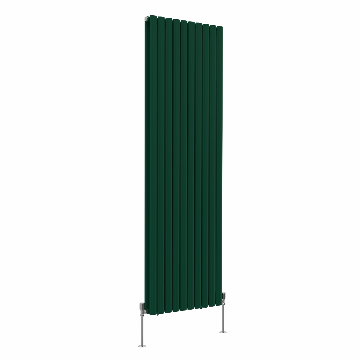 Norden 1800 x 591mm Moss Green Double Oval Column Vertical Designer Radiator