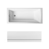 Sawley 1400 x 700mm Straight Bath Single Ended with Front Panel