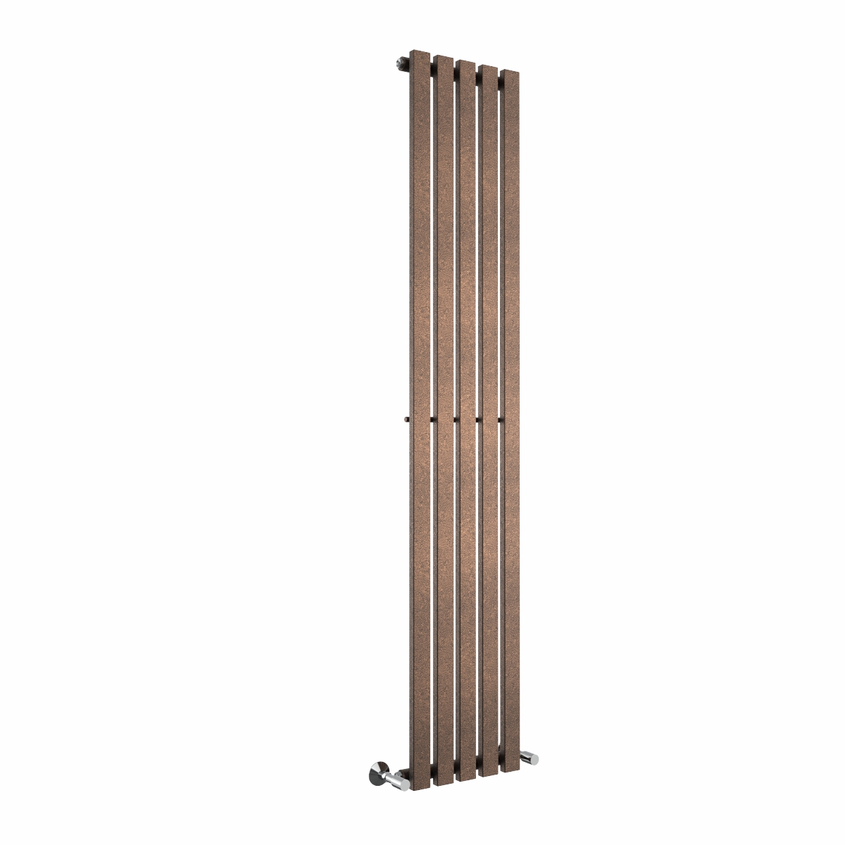 Lulea 1800 x 340mm Black Copper Single Vertical Flat Panel Designer Radiator
